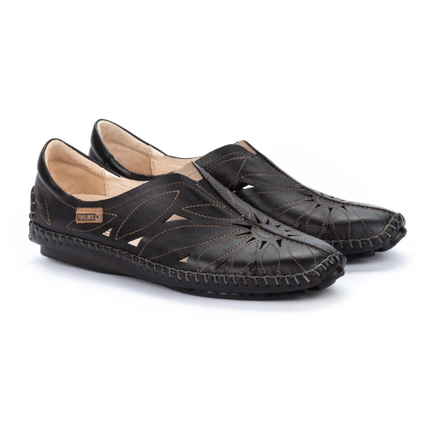 Women's Pikolinos JEREZ Moccasins Black | NZ C57823A